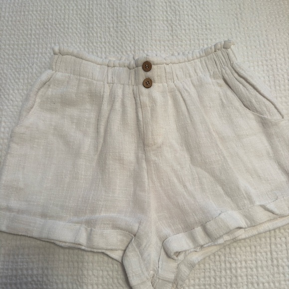 grey bandit Pants - Women's  Grey Bandit White Linen Shorts